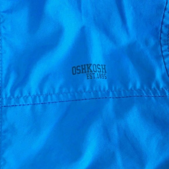 Osh Kosh Boys Sz 2T Toddler Blue Jacket Hood - Picture 5 of 9
